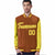 Custom Munsell Gold Pinstripe Gold Bomber Full-Snap Varsity Letterman Jacket