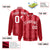 Custom Light Red Red-White Blade Graffiti Pattern Varsity Full-Snap Jacket