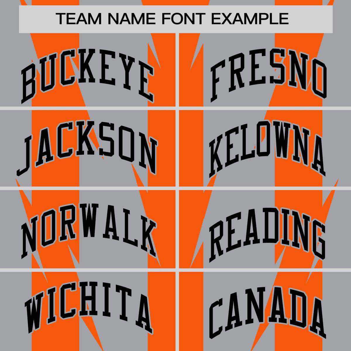 Custom Gray Orange Black Blade Graffiti Pattern Varsity Full-Snap Jacket