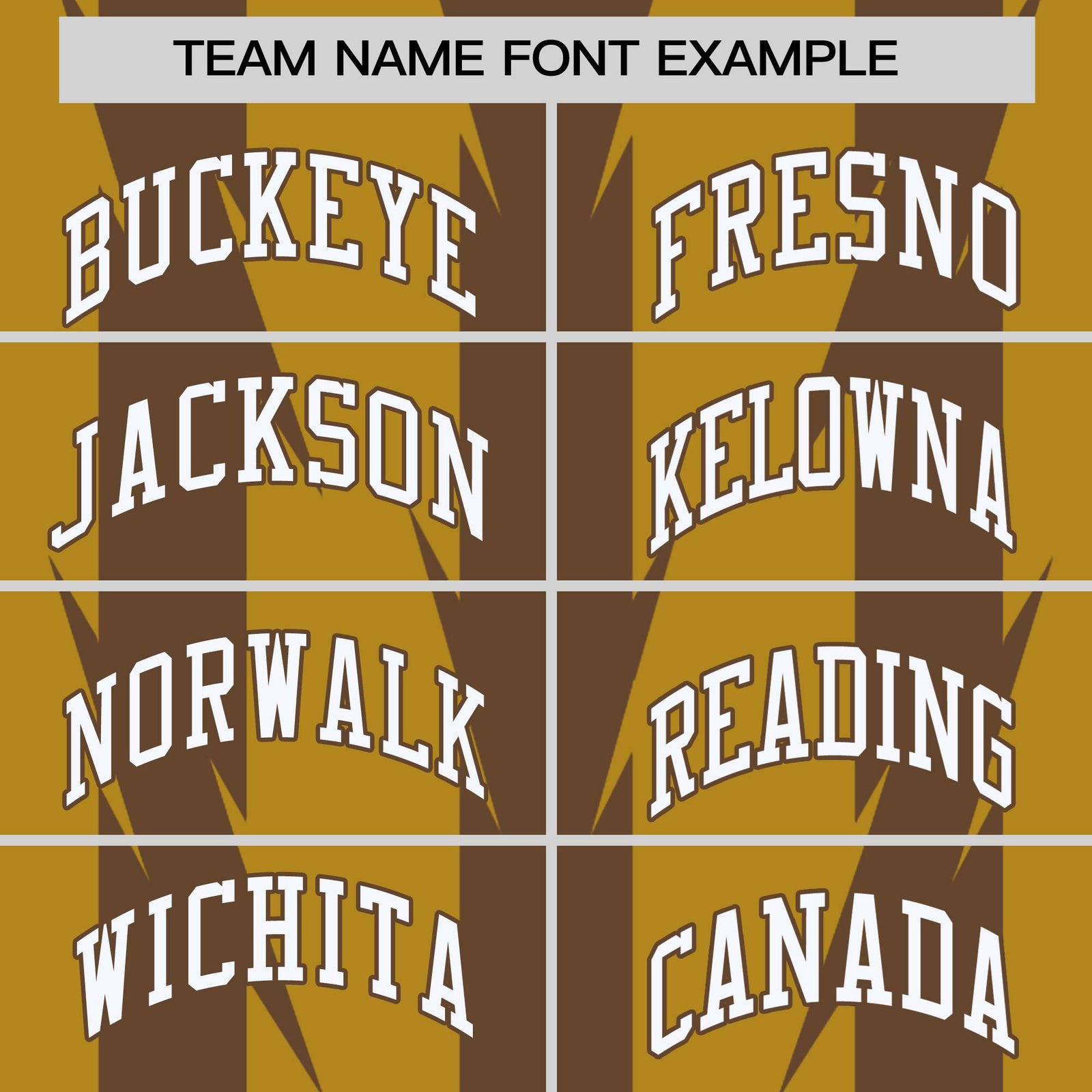 Custom Old Gold Brown-White Blade Graffiti Pattern Varsity Full-Snap Jacket