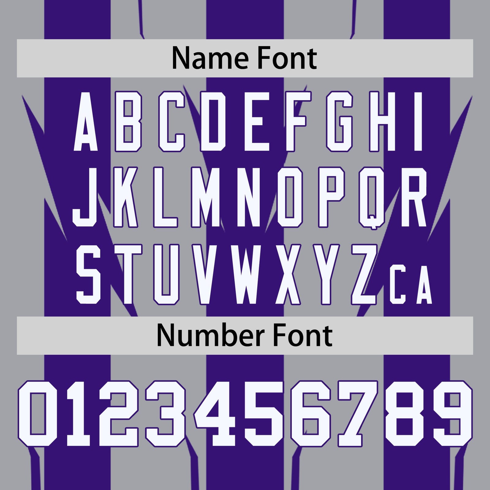 Custom Gray Purple-White Blade Graffiti Pattern Varsity Full-Snap Jacket