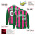 Custom Pink Kelly Green-White Blade Graffiti Pattern Varsity Full-Snap Jacket