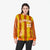 Custom Yellow Orange-White Blade Graffiti Pattern Varsity Full-Snap Jacket