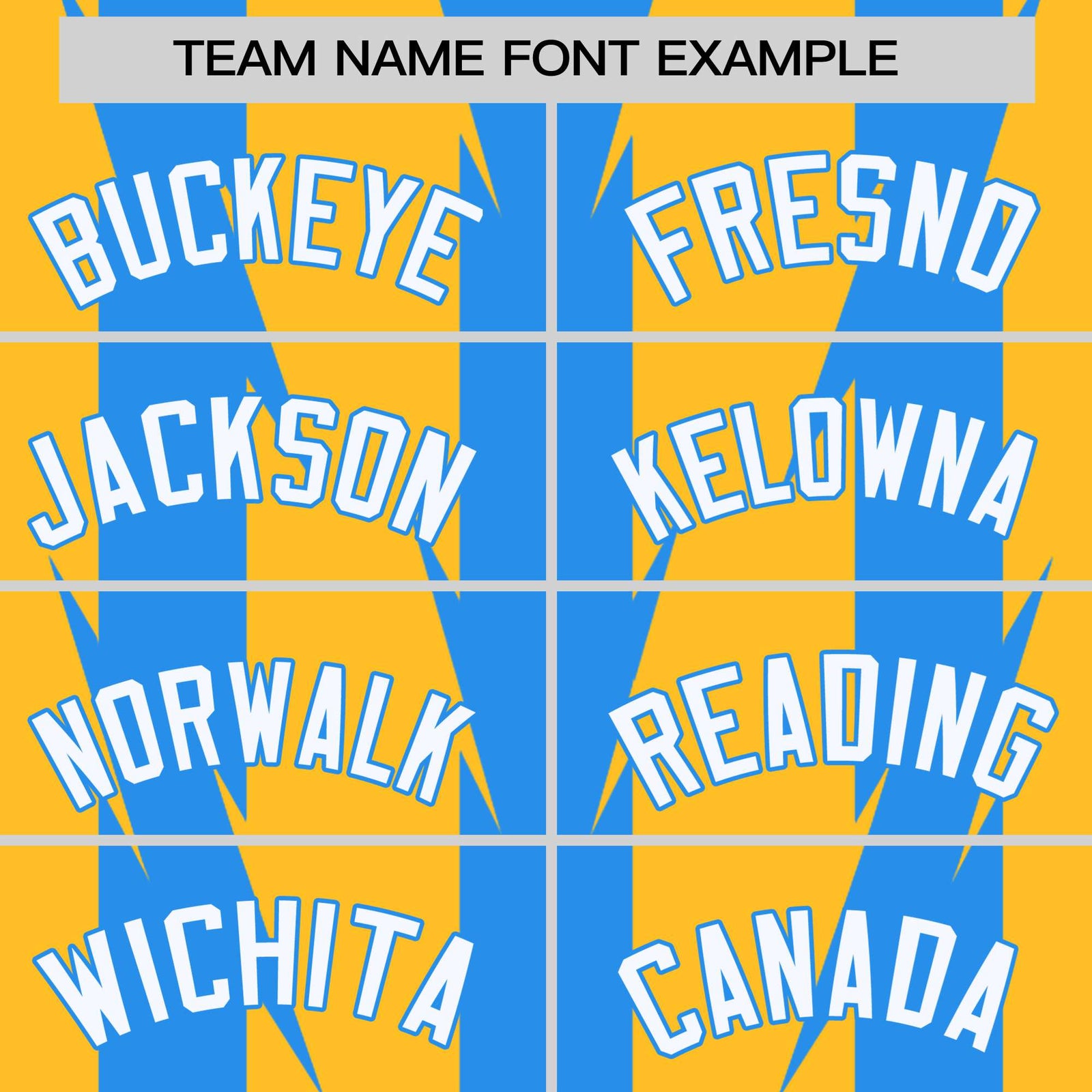 Custom Gold Powder Blue-White Blade Graffiti Pattern Varsity Full-Snap Jacket