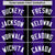 Custom Purple Black-White Blade Graffiti Pattern Varsity Full-Snap Jacket