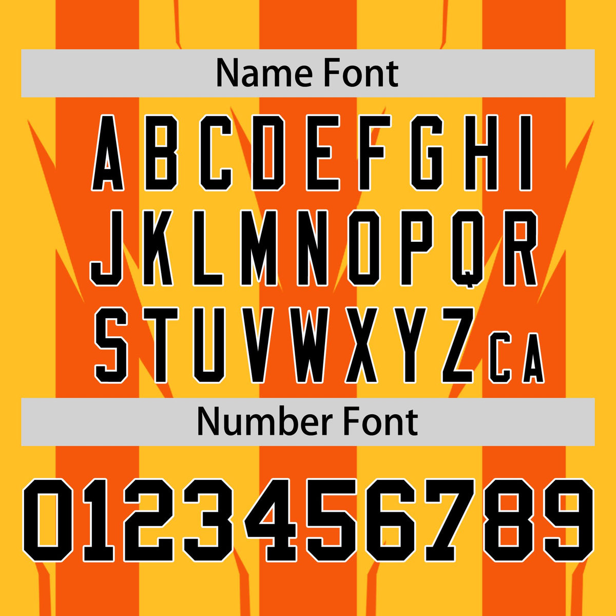 Custom Yellow Orange Black-White Blade Graffiti Pattern Varsity Full-Snap Jacket