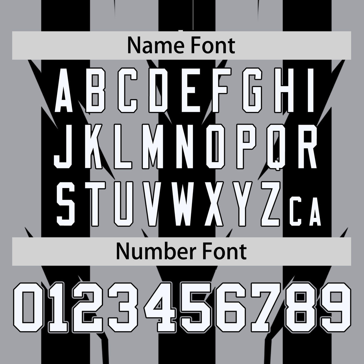 Custom Gray Black-White Blade Graffiti Pattern Varsity Full-Snap Jacket