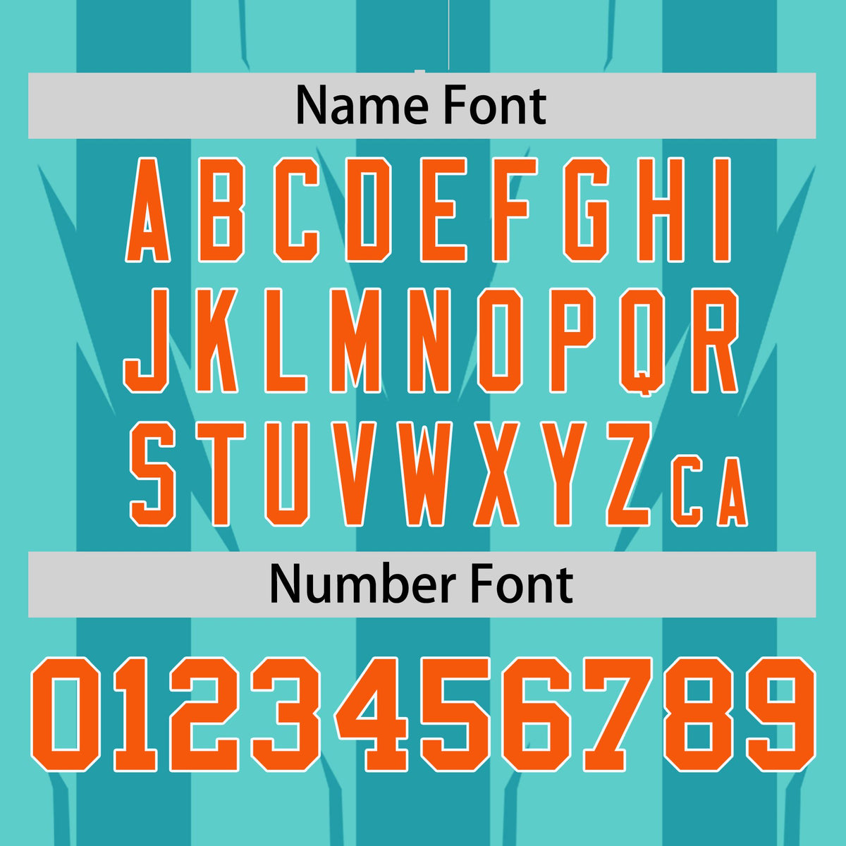 Custom Teal Aqua Orange-White Blade Graffiti Pattern Varsity Full-Snap Jacket