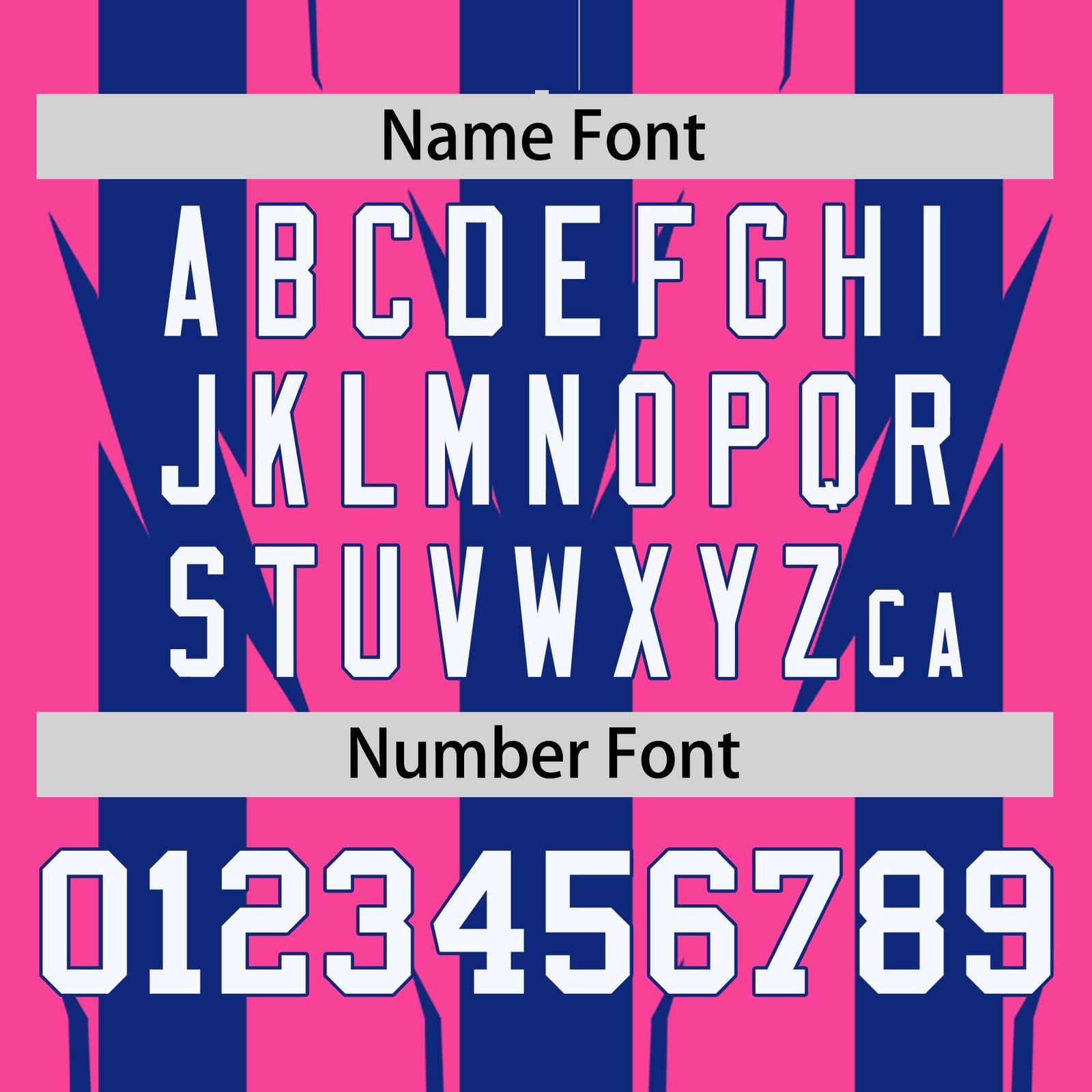 Custom Pink Royal Blue-White Blade Graffiti Pattern Varsity Full-Snap Jacket