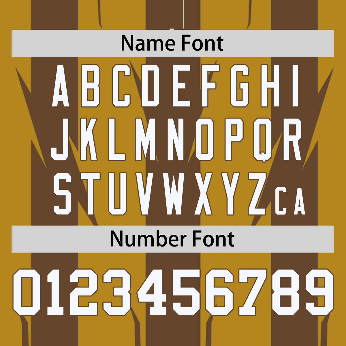 Custom Old Gold Brown-White Blade Graffiti Pattern Varsity Full-Snap Jacket