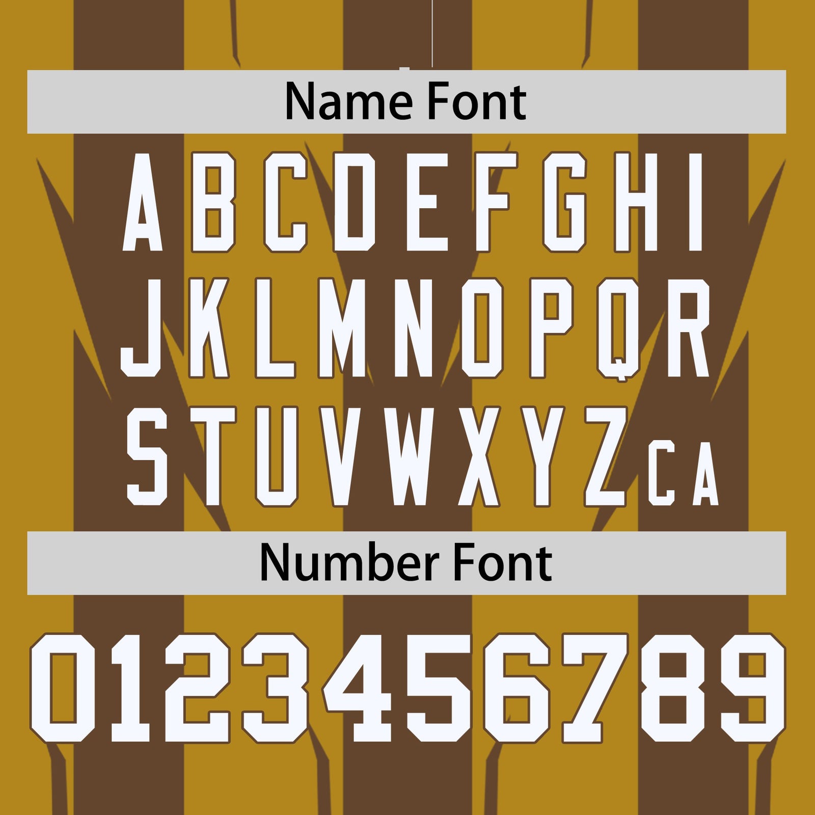 Custom Old Gold Brown-White Blade Graffiti Pattern Varsity Full-Snap Jacket