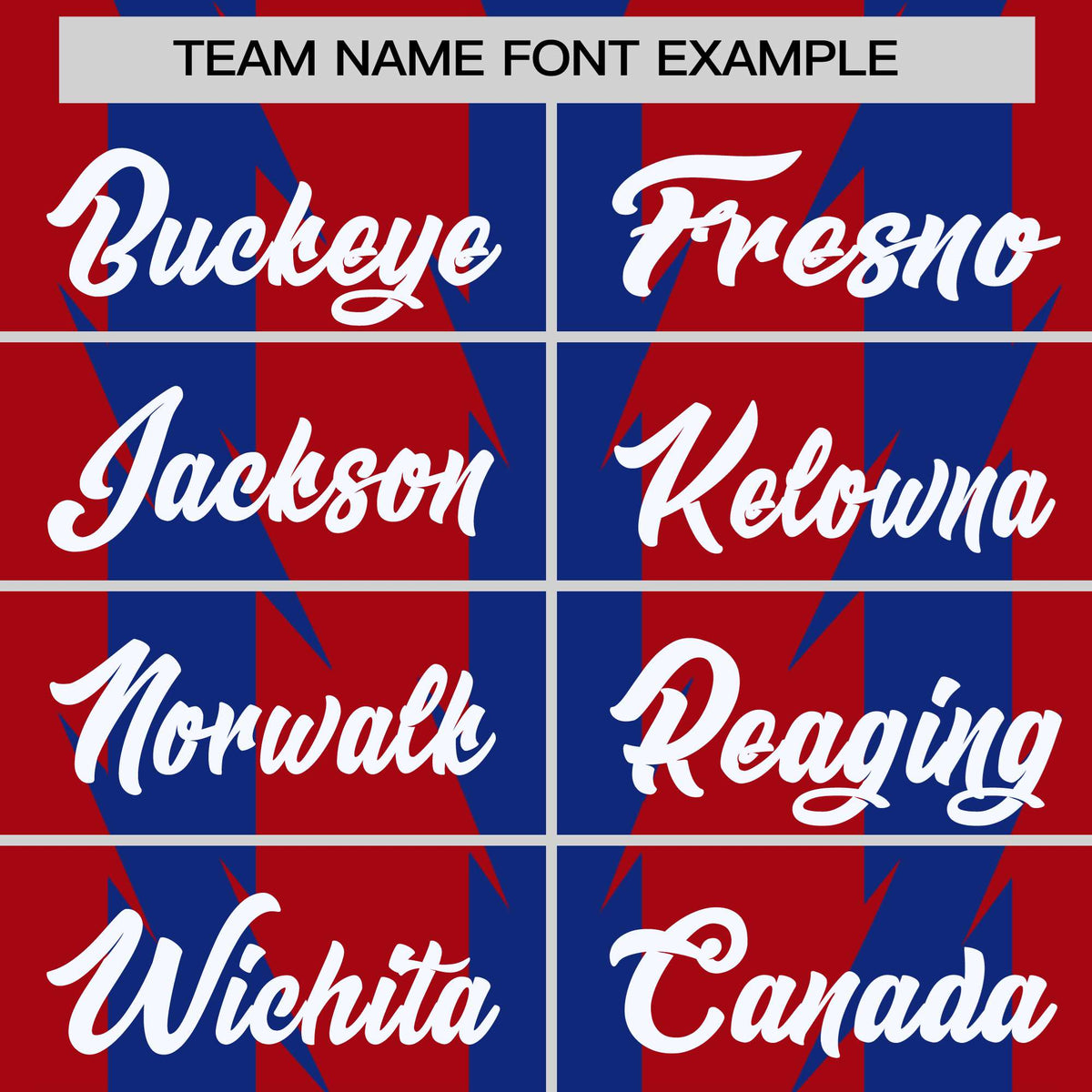 Custom Red Royal Blue-White Blade Graffiti Pattern Varsity Full-Snap Jacket