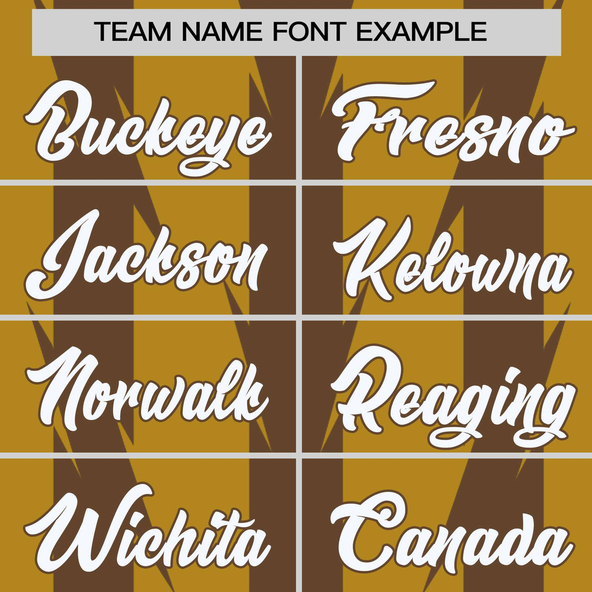 Custom Old Gold Brown-White Blade Graffiti Pattern Varsity Full-Snap Jacket