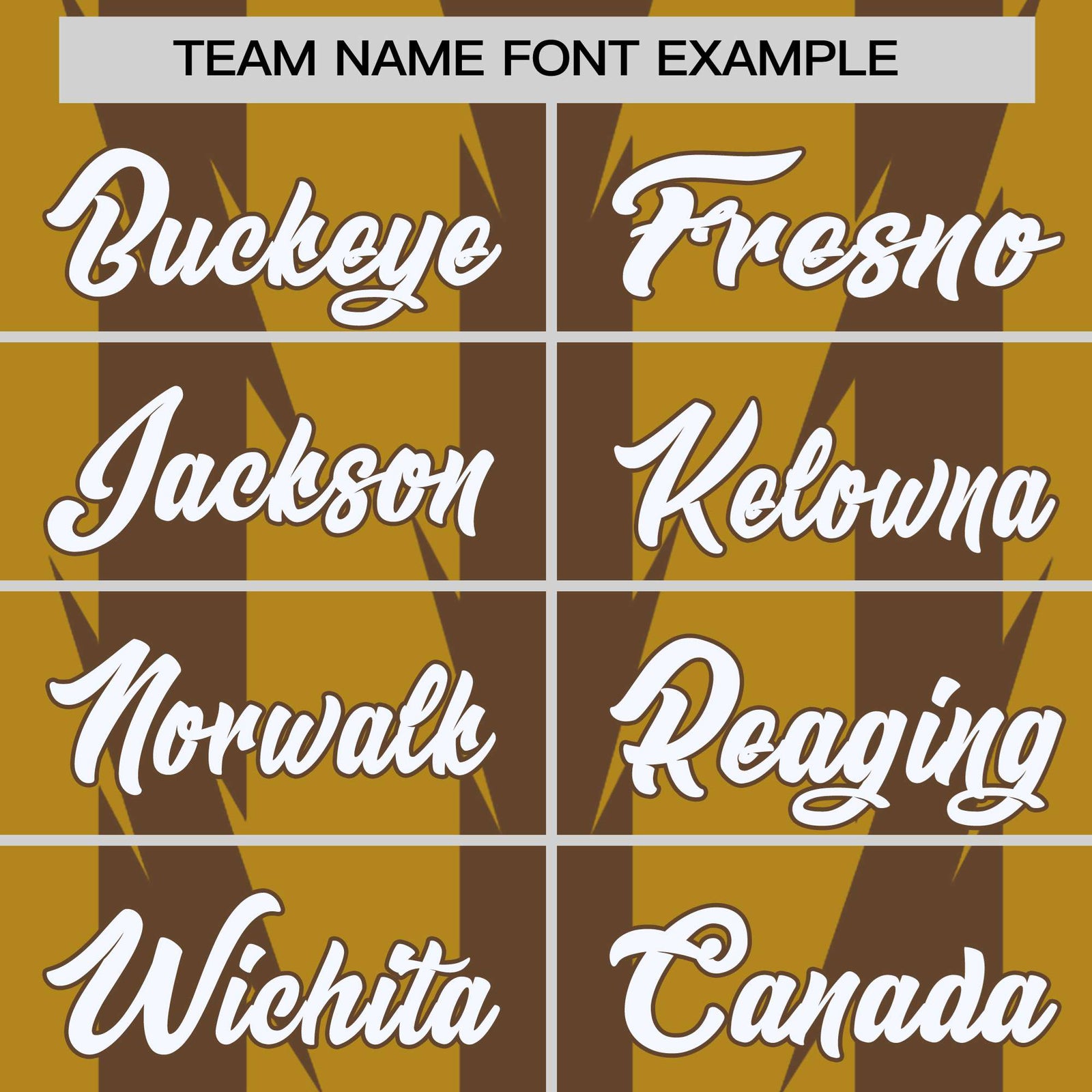 Custom Old Gold Brown-White Blade Graffiti Pattern Varsity Full-Snap Jacket