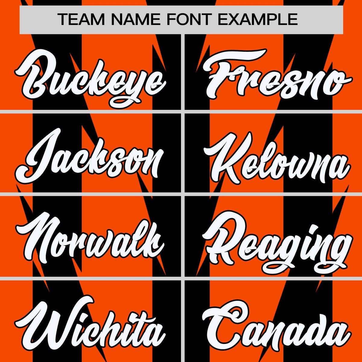 Custom Orange Black-White Blade Graffiti Pattern Varsity Full-Snap Jacket