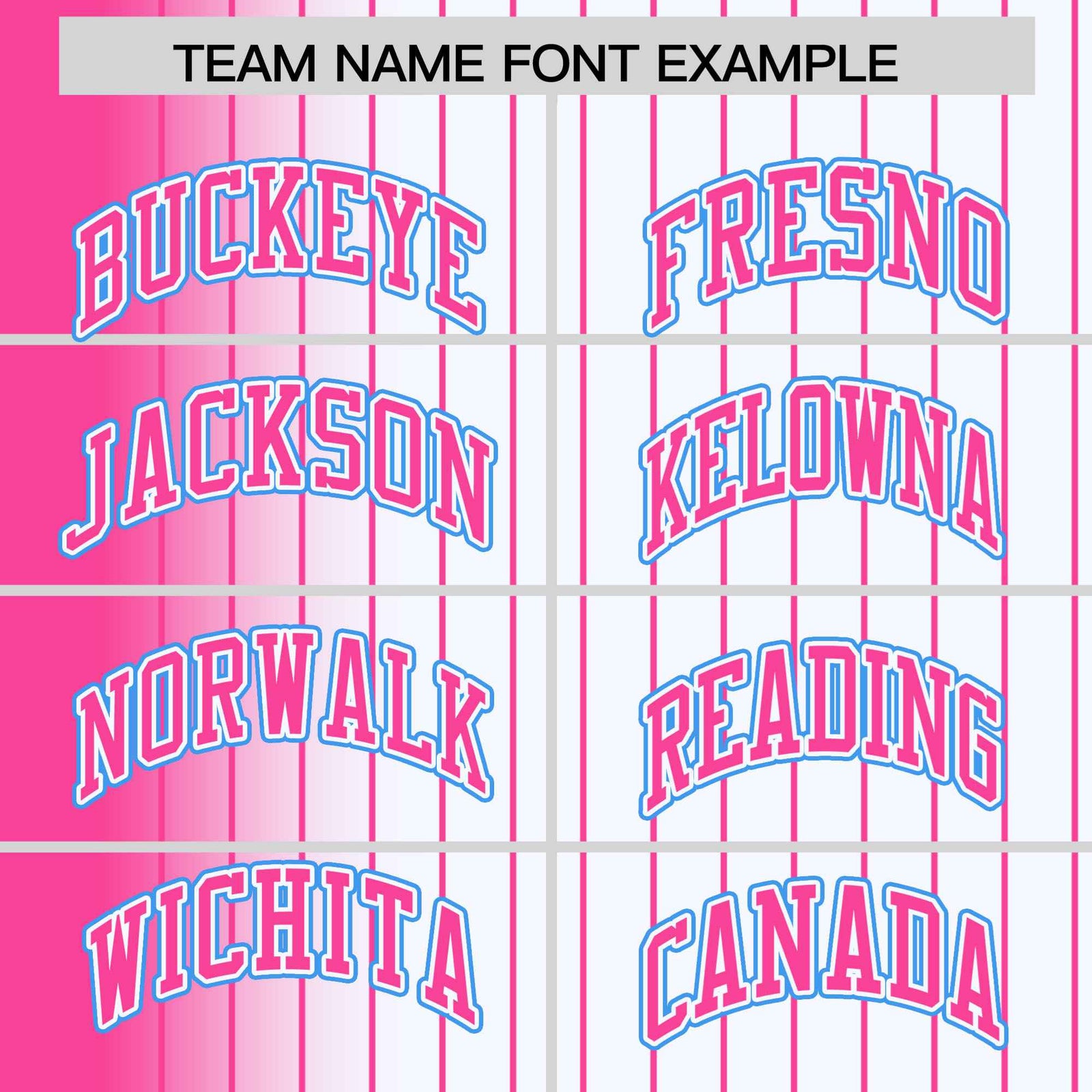 Custom White Pink Pinstripe Pink-Powder Blue Gradient Fashion Varsity Full-Snap Jacket