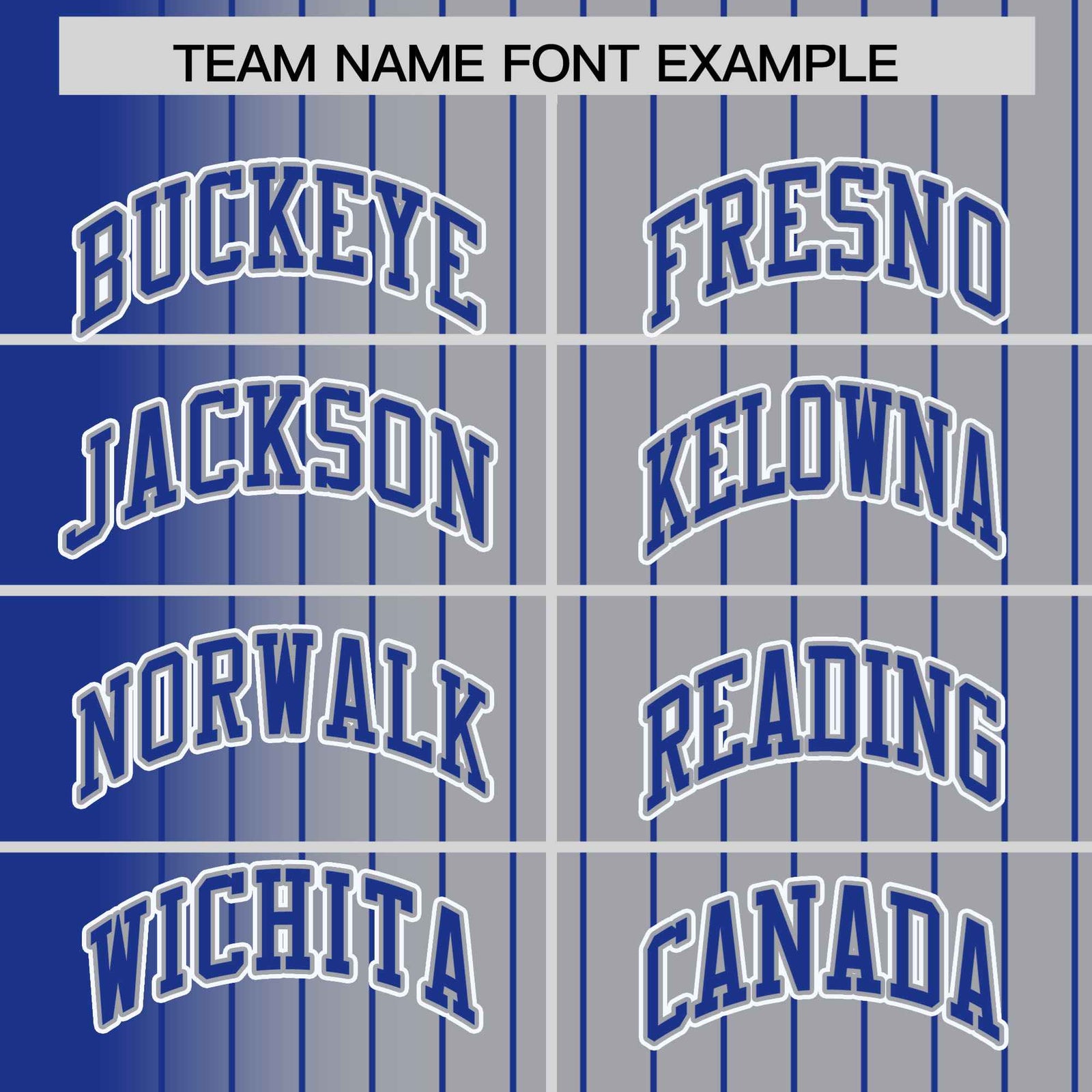Custom Gray Royal Blue Pinstripe Royal Blue-White Gradient Fashion Varsity Full-Snap Jacket