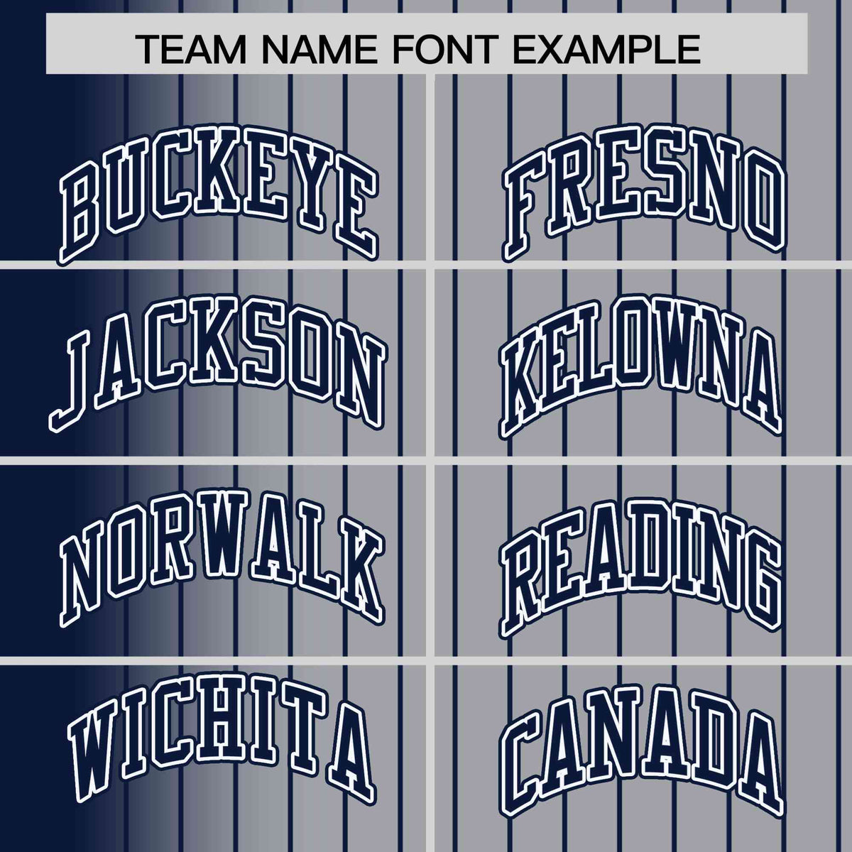 Custom Gray Navy Pinstripe Navy-White Gradient Fashion Varsity Full-Snap Jacket