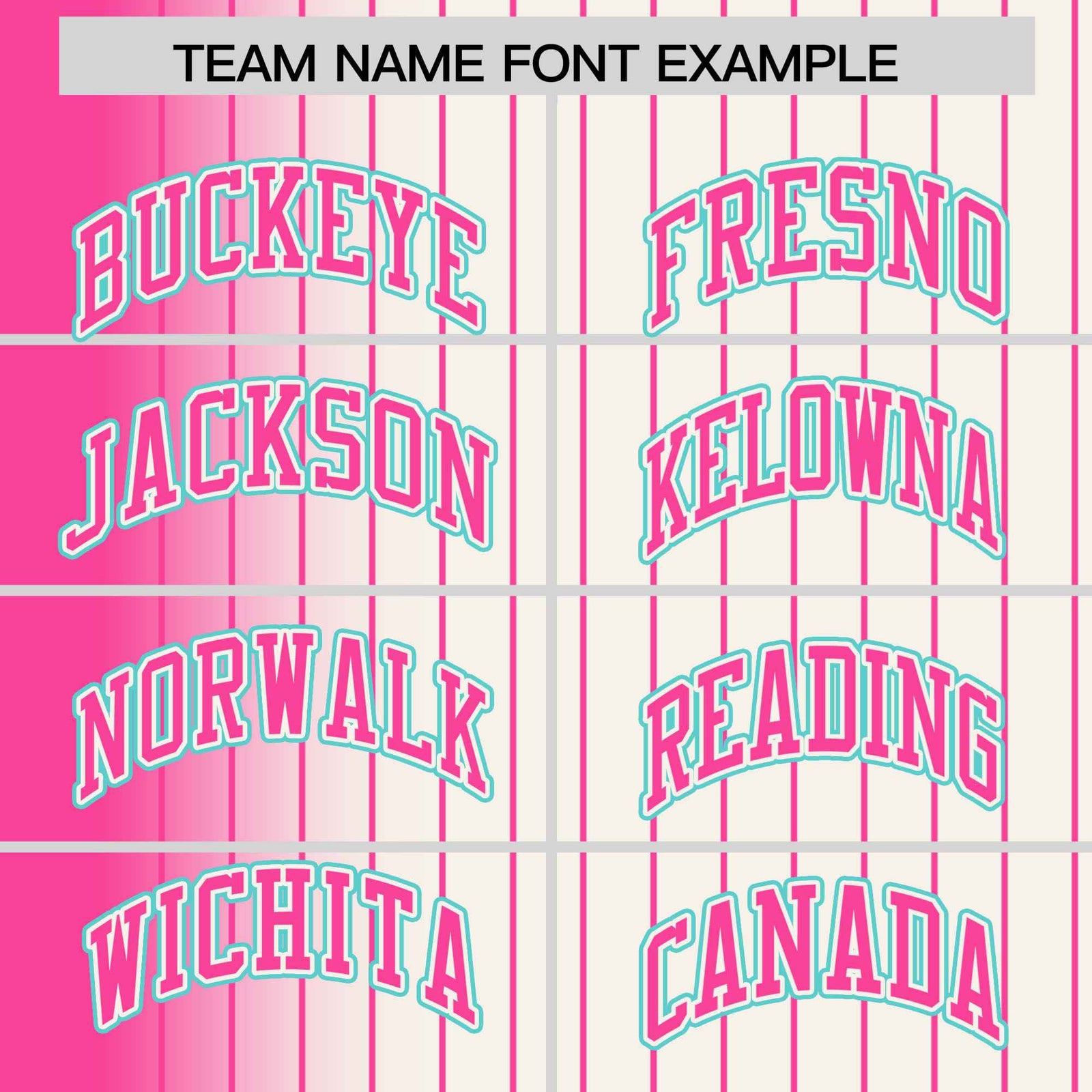 Custom Cream Pink Pinstripe Aqua-Pink Gradient Fashion Varsity Full-Snap Jacket