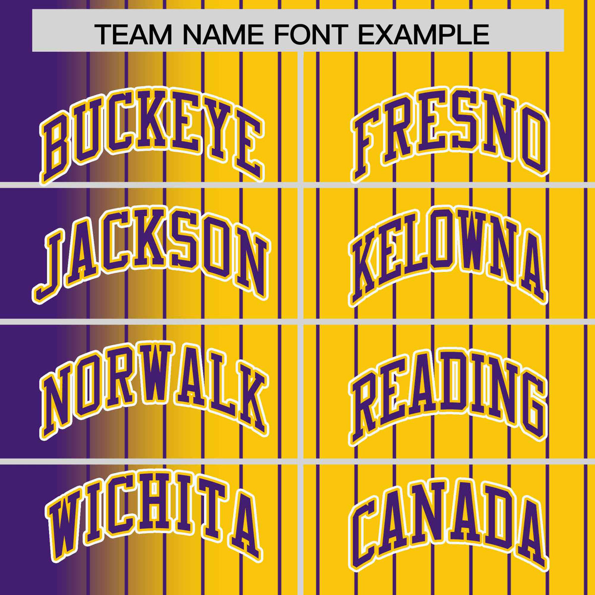 Custom Gold Purple Pinstripe White-Purple Gradient Fashion Varsity Full-Snap Jacket