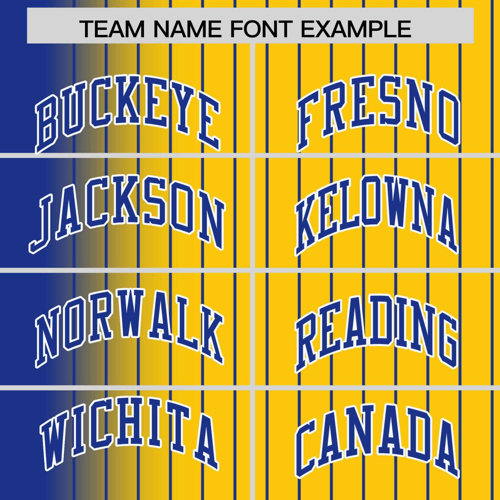 Custom Gold Royal-Blue Pinstripe White-Royal Blue Gradient Fashion Varsity Full-Snap Jacket