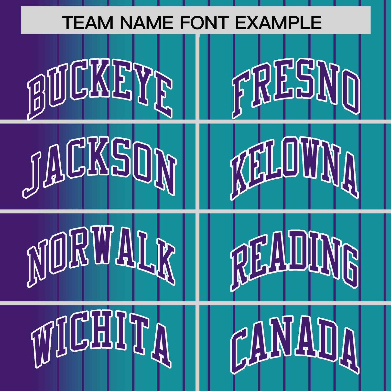 Custom Aqua Purple Pinstripe White-Purple Gradient Fashion Varsity Full-Snap Jacket