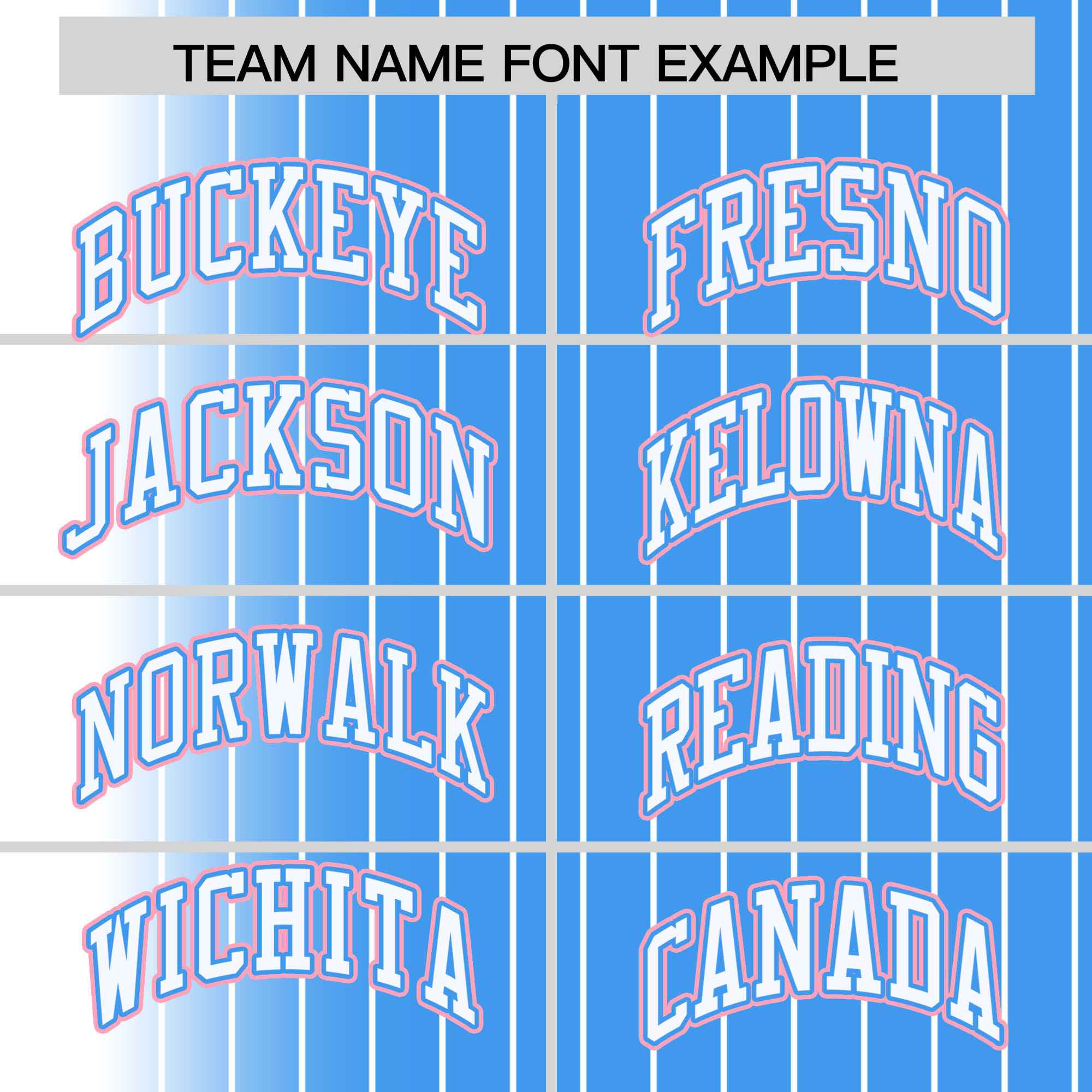 Custom Powder Blue White Pinstripe Powder Blue-White Gradient Fashion Varsity Full-Snap Jacket