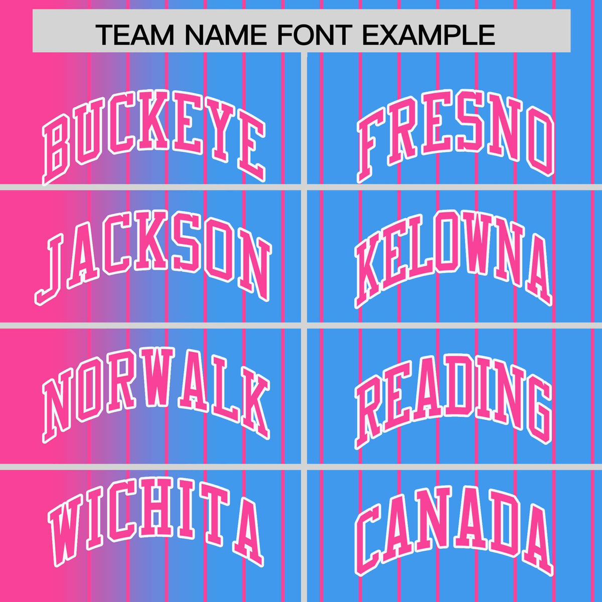 Custom Powder Blue Pink Pinstripe White-Pink Gradient Fashion Varsity Full-Snap Jacket