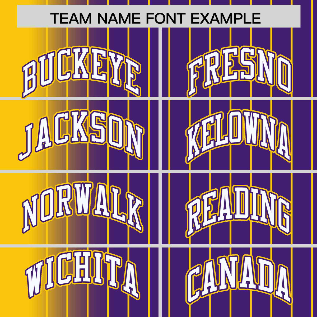 Custom Purple Gold Pinstripe White-Gold Gradient Fashion Varsity Full-Snap Jacket