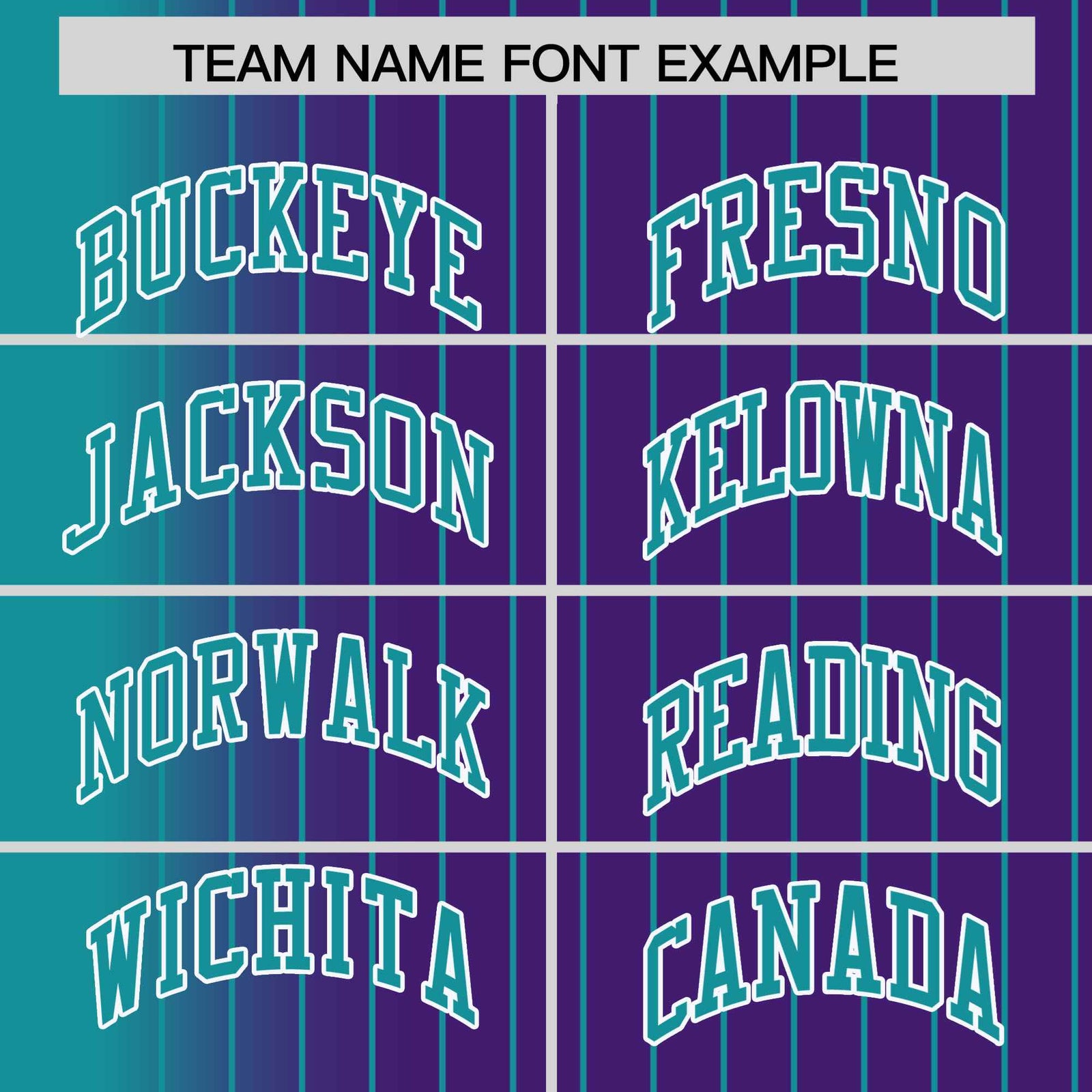 Custom Purple Aqua Pinstripe White-Aqua Gradient Fashion Varsity Full-Snap Jacket