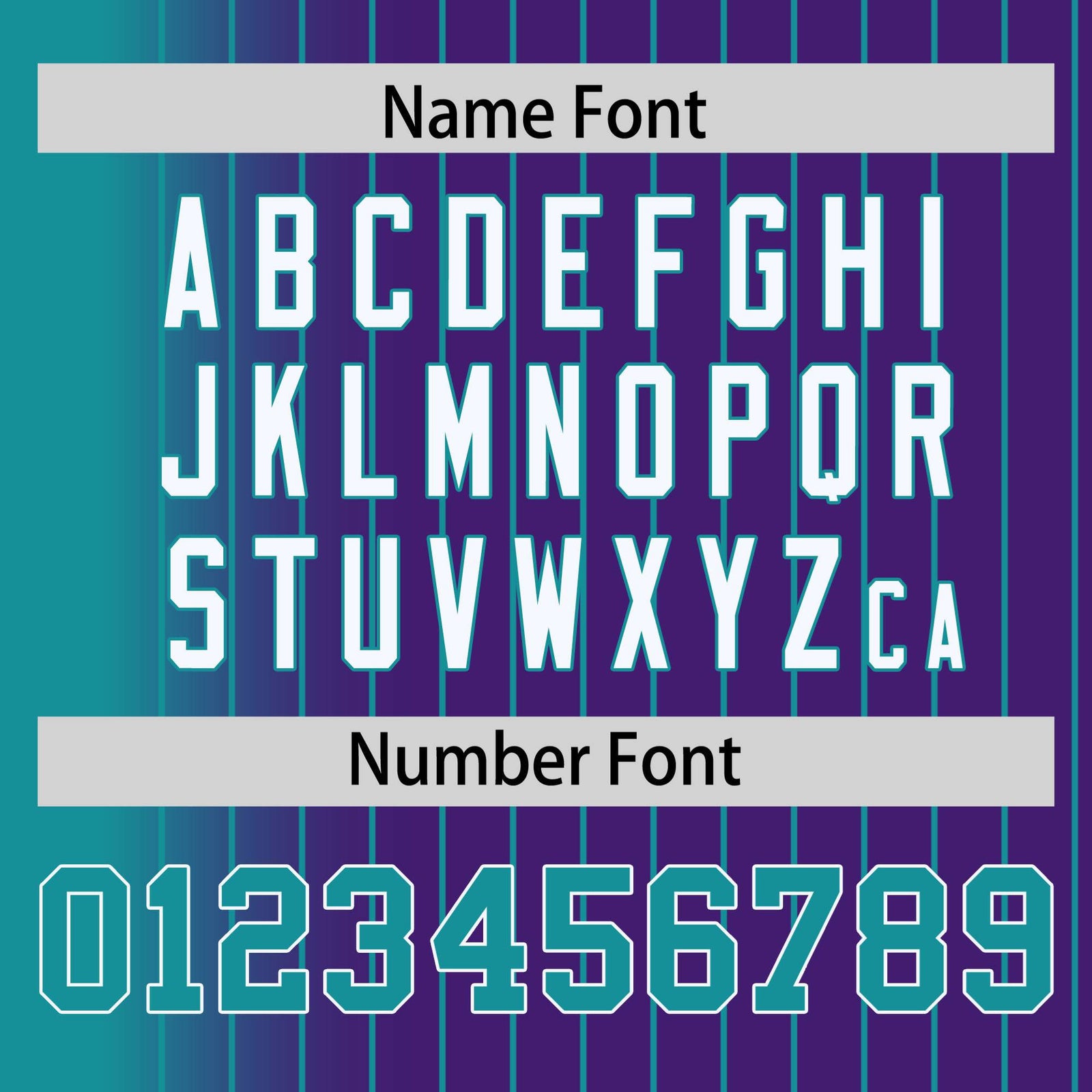 Custom Purple Aqua Pinstripe White-Aqua Gradient Fashion Varsity Full-Snap Jacket