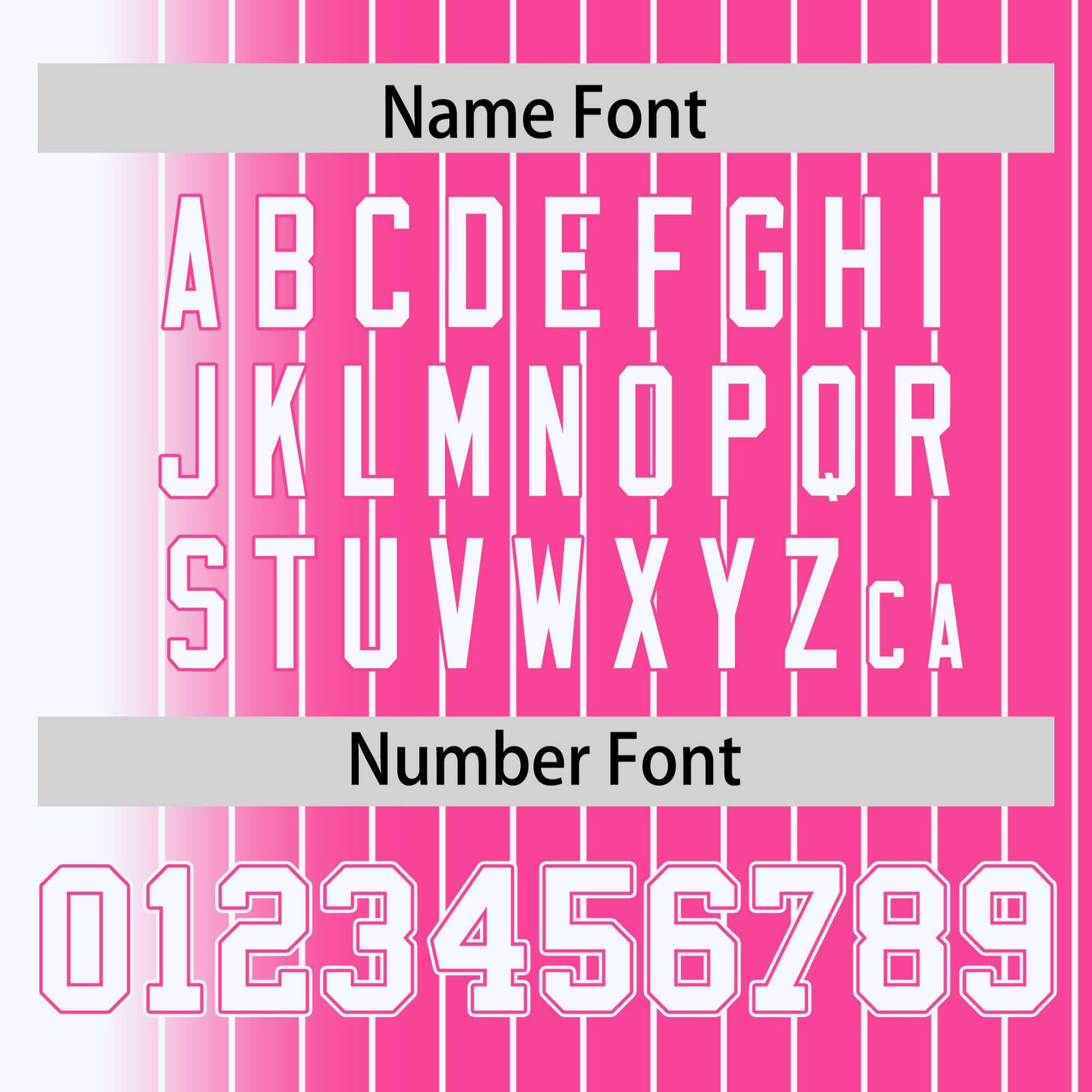 Custom Pink White Pinstripe Pink-White Gradient Fashion Varsity Full-Snap Jacket