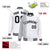 Custom White Gray Pinstripe Black-Gray Gradient Fashion Varsity Full-Snap Jacket