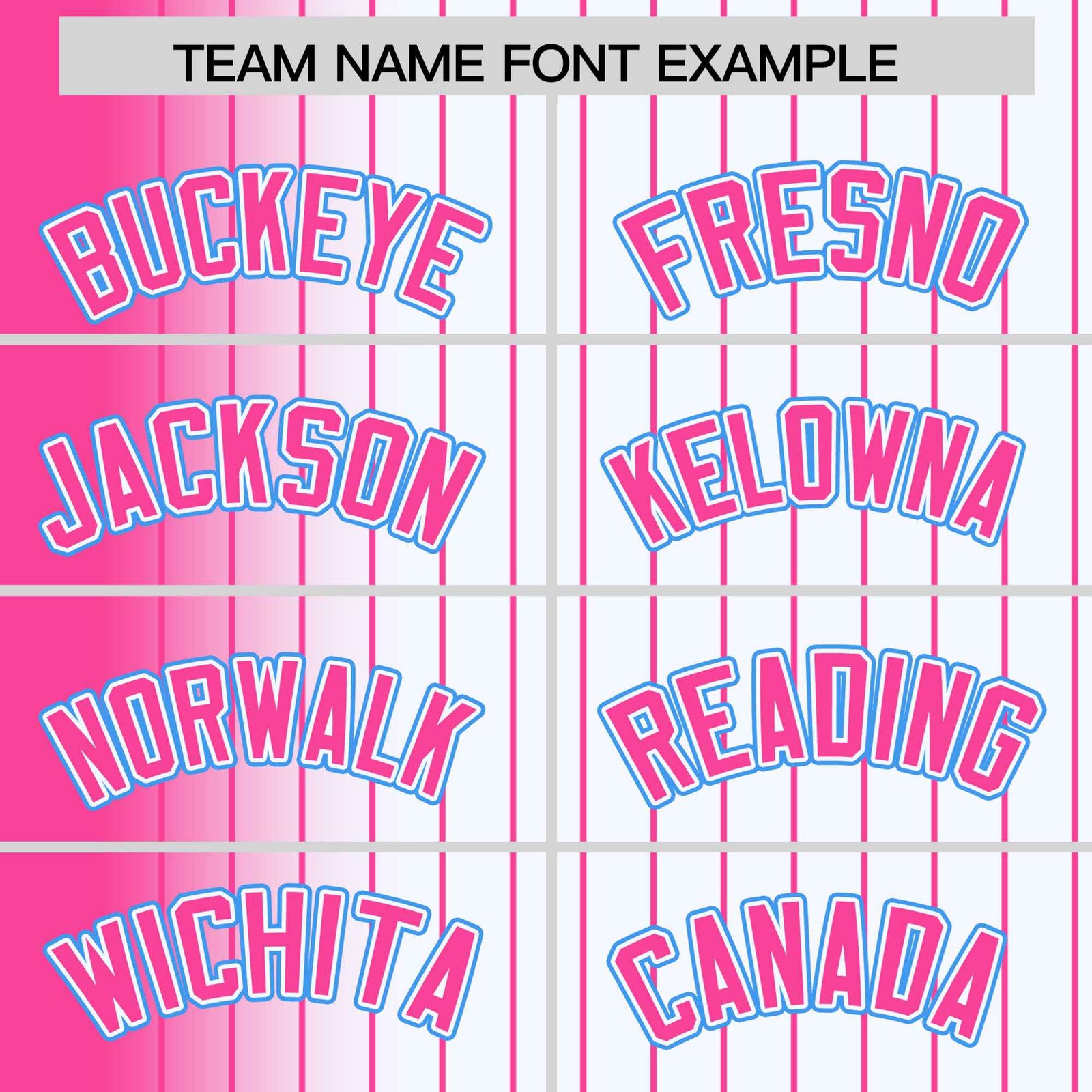 Custom White Pink Pinstripe Pink-Powder Blue Gradient Fashion Varsity Full-Snap Jacket