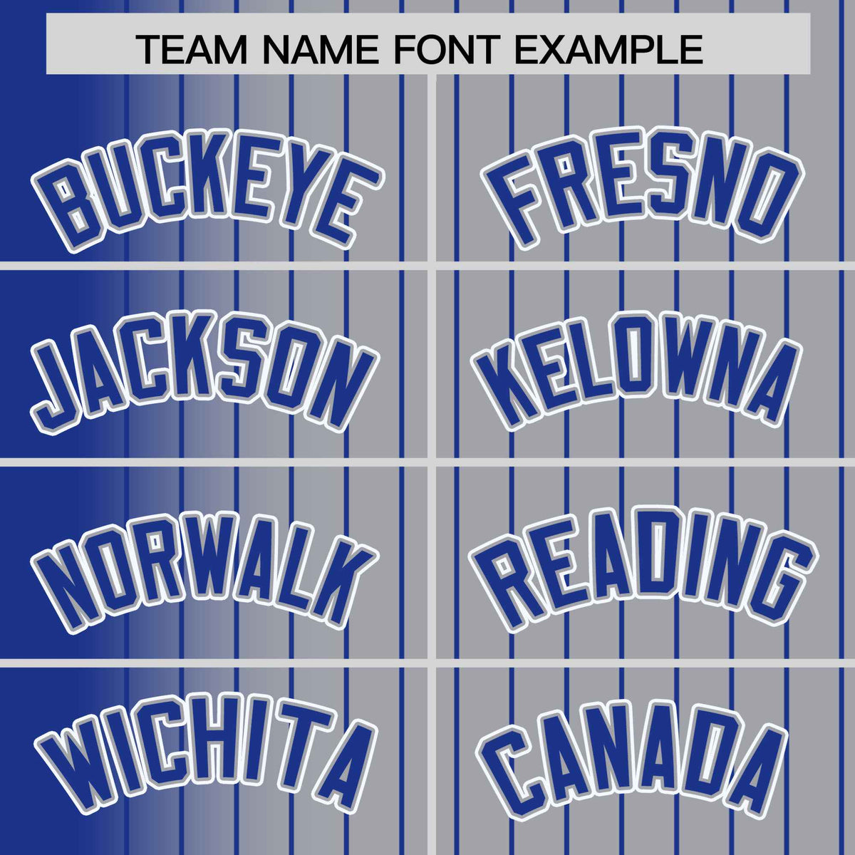 Custom Gray Royal Blue Pinstripe Royal Blue-White Gradient Fashion Varsity Full-Snap Jacket