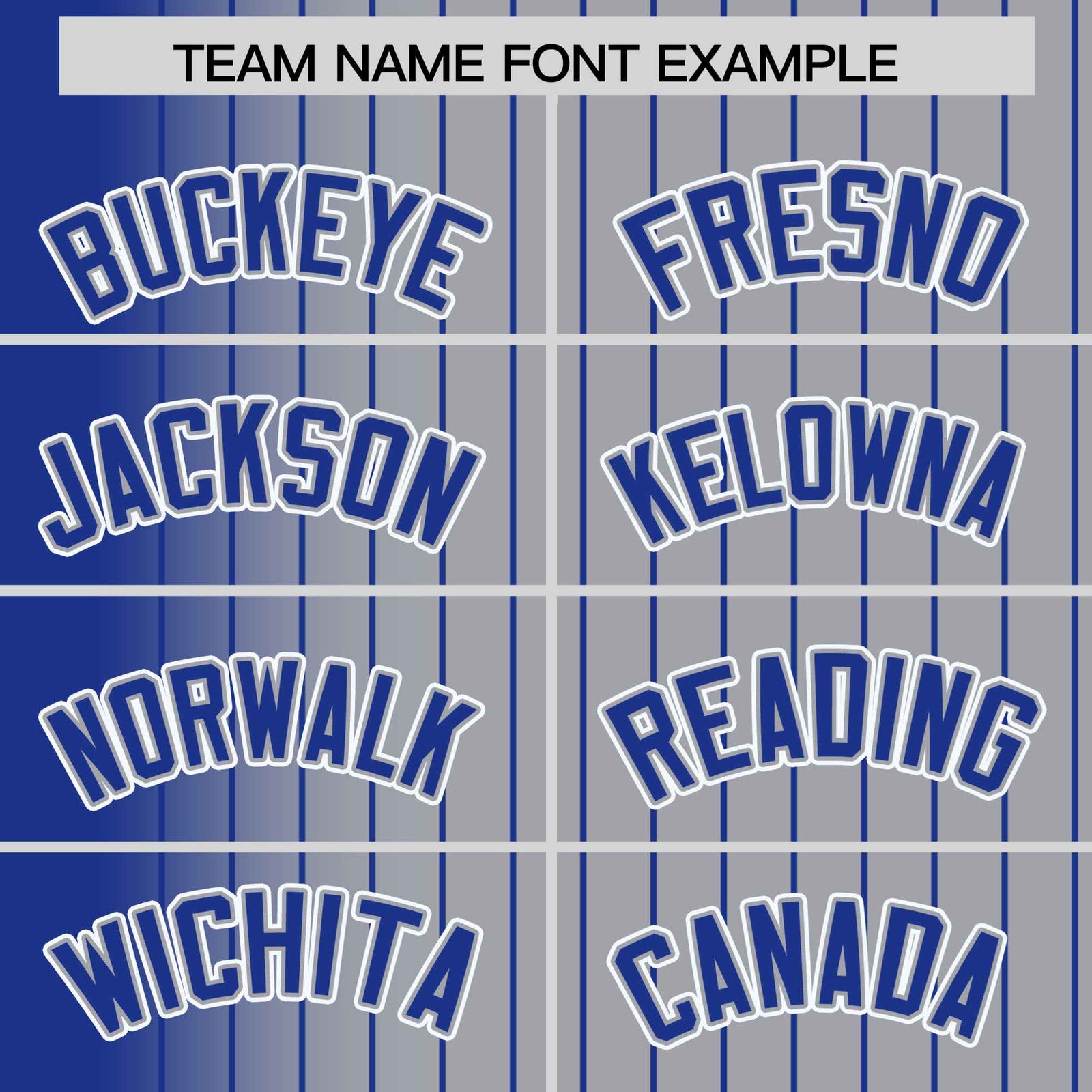 Custom Gray Royal Blue Pinstripe Royal Blue-White Gradient Fashion Varsity Full-Snap Jacket