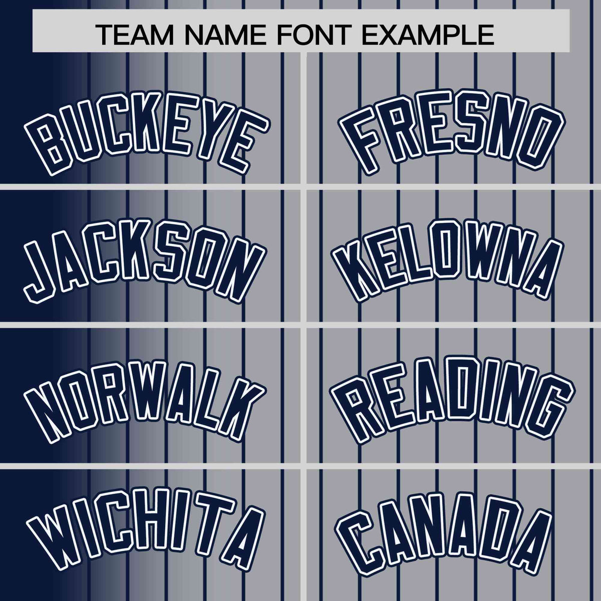 Custom Gray Navy Pinstripe Navy-White Gradient Fashion Varsity Full-Snap Jacket