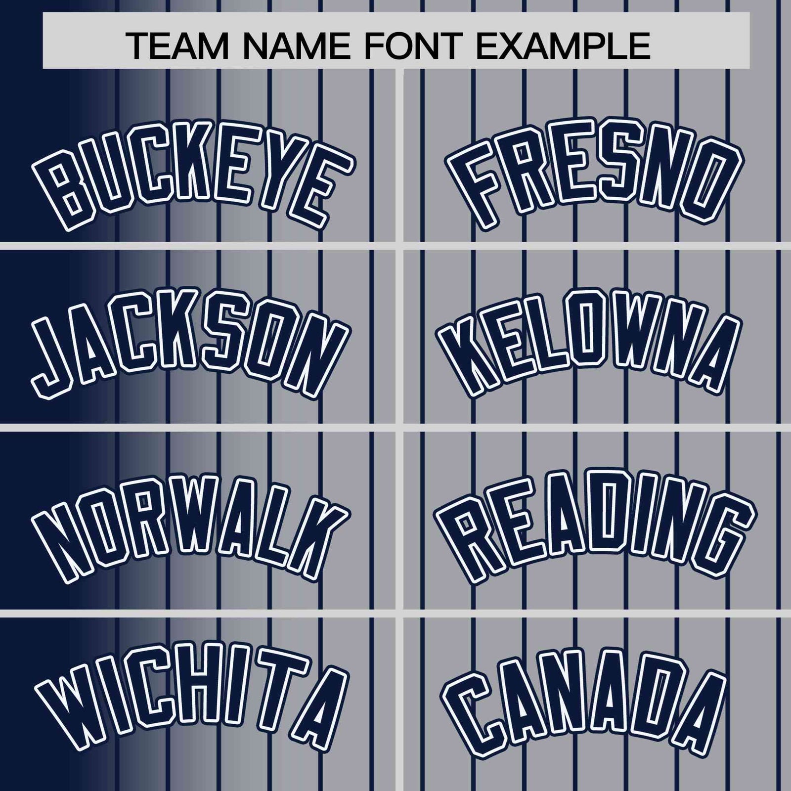 Custom Gray Navy Pinstripe Navy-White Gradient Fashion Varsity Full-Snap Jacket