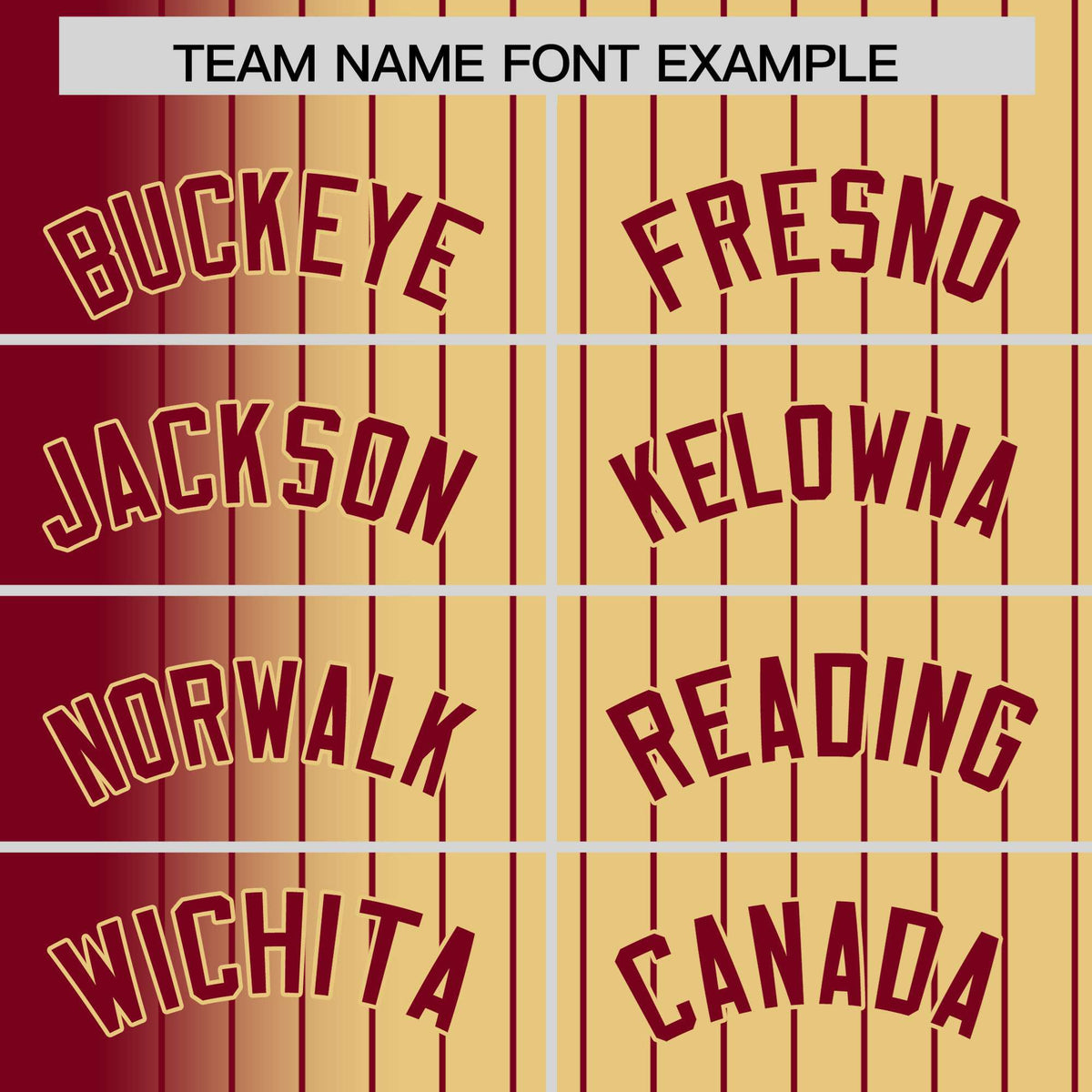 Custom Old Gold Crimson Pinstripe Old Gold-Crimson Gradient Fashion Varsity Full-Snap Jacket