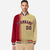 Custom Old Gold Red Pinstripe Navy-Red Gradient Fashion Varsity Full-Snap Jacket