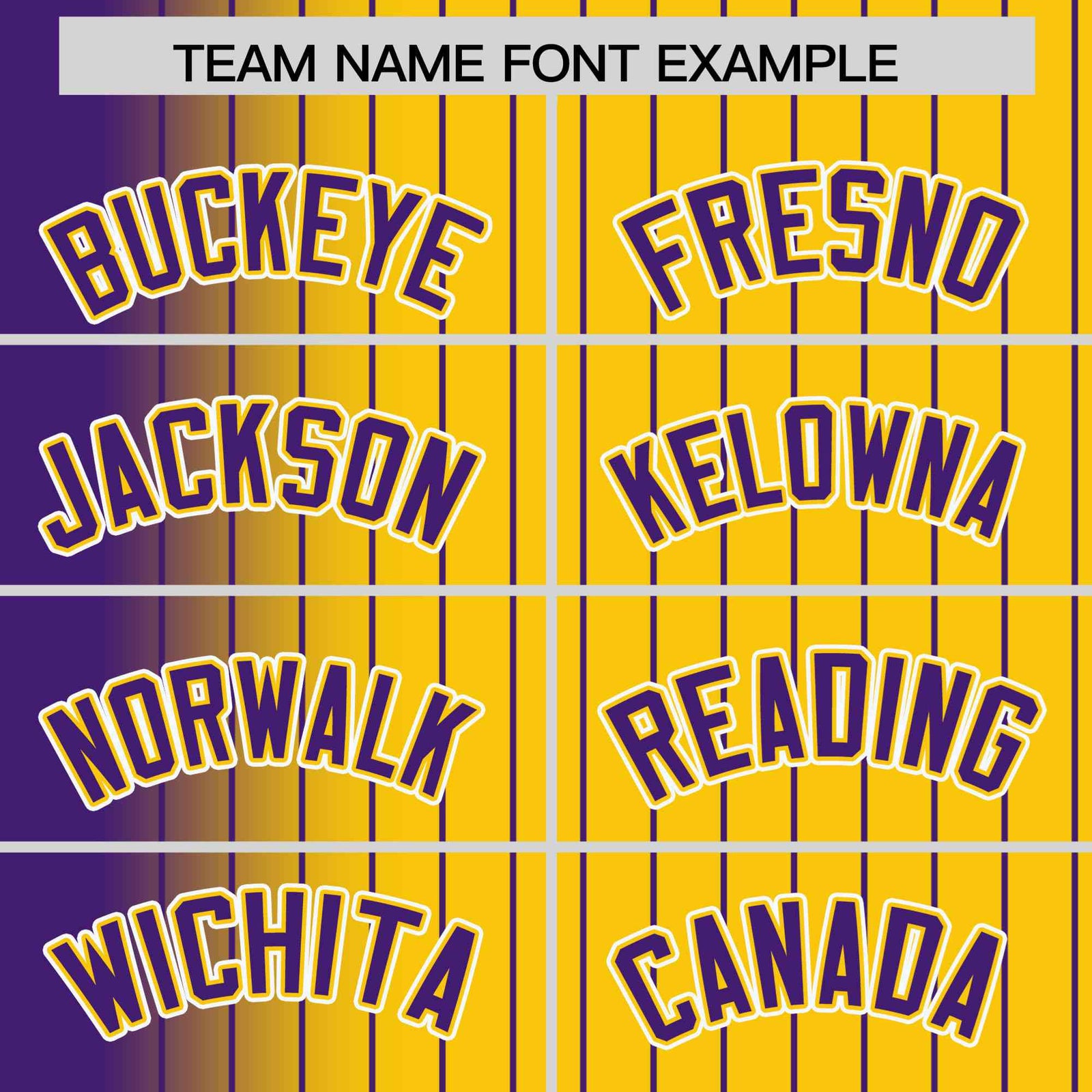 Custom Gold Purple Pinstripe White-Purple Gradient Fashion Varsity Full-Snap Jacket