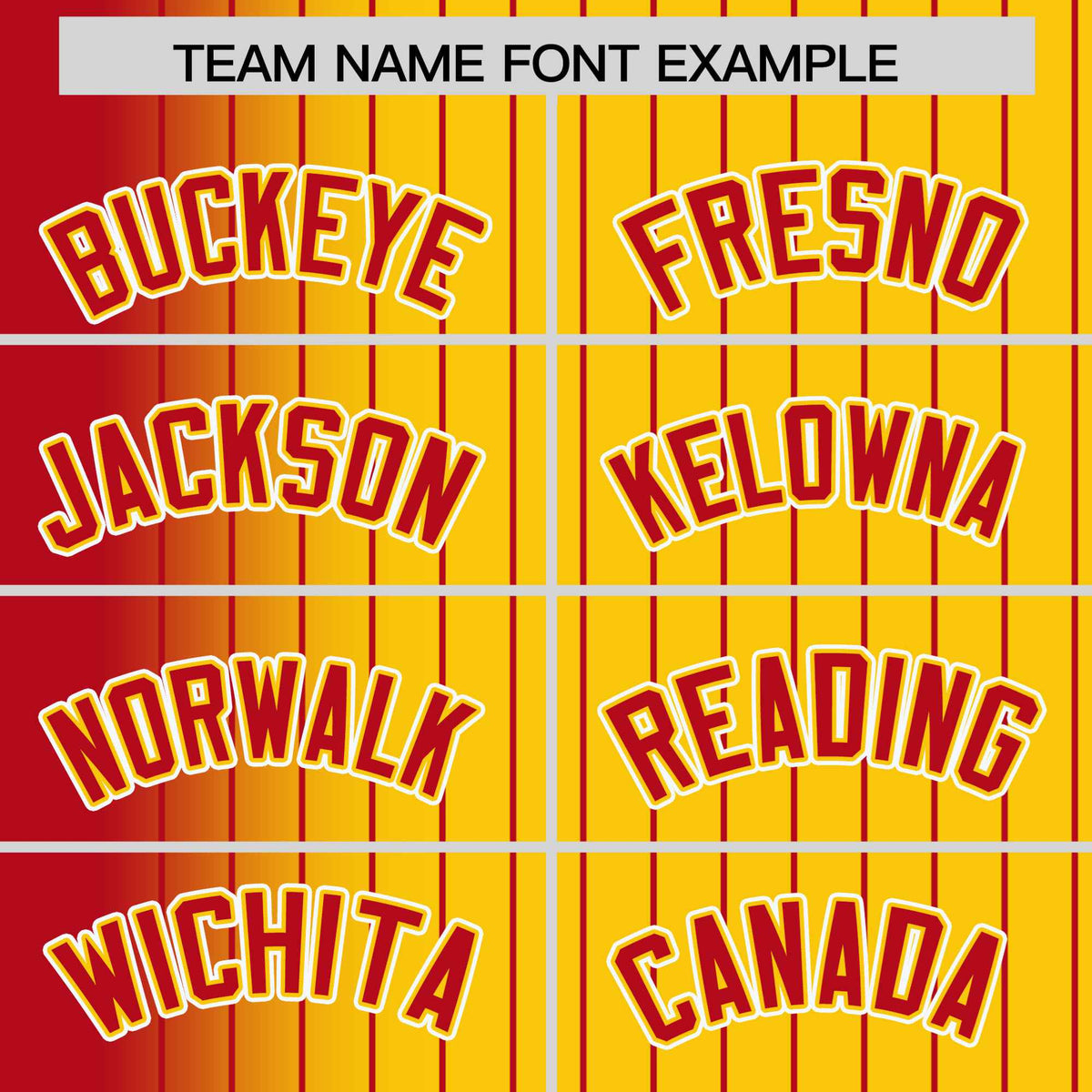 Custom Gold Red Pinstripe White-Red Gradient Fashion Varsity Full-Snap Jacket