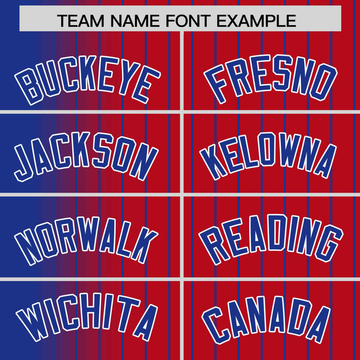 Custom Red Royal Blue Pinstripe White-Royal Blue Gradient Fashion Varsity Full-Snap Jacket