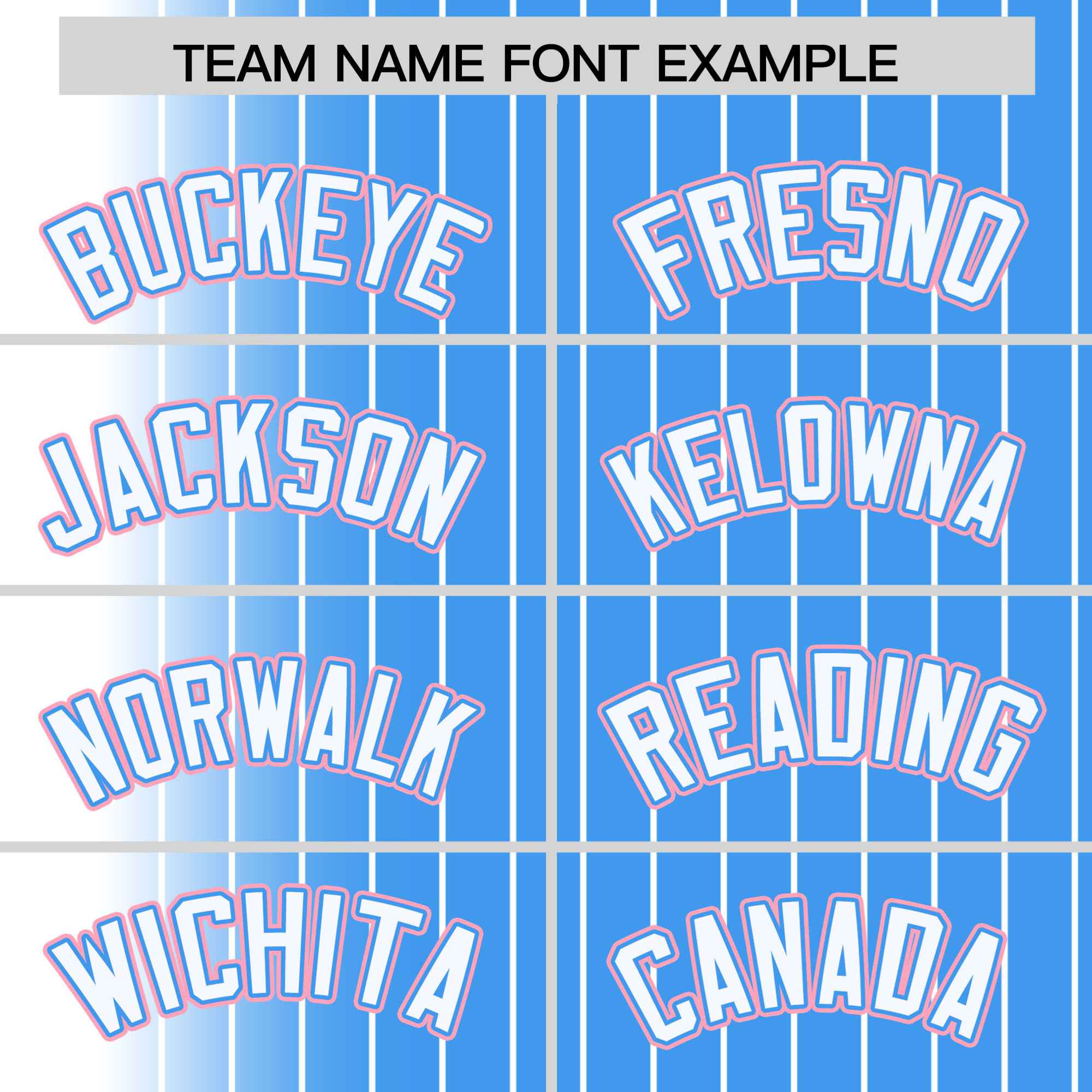 Custom Powder Blue White Pinstripe Powder Blue-White Gradient Fashion Varsity Full-Snap Jacket