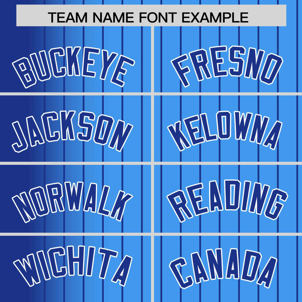 Custom Powder Blue Royal-Blue Pinstripe White-Royal Blue Gradient Fashion Varsity Full-Snap Jacket