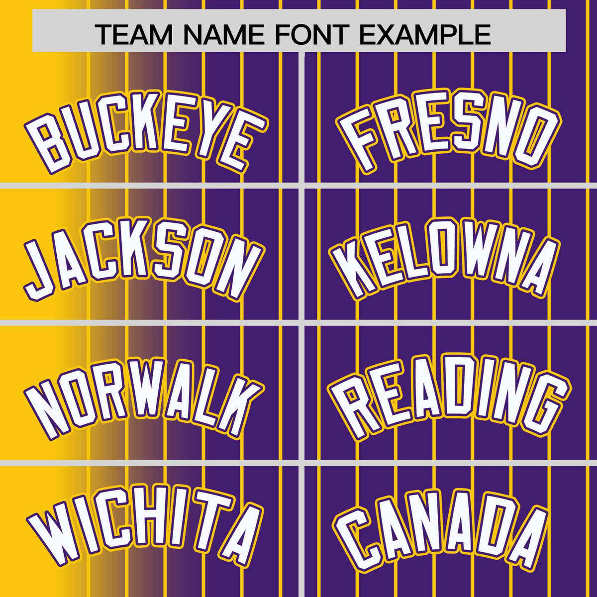 Custom Purple Gold Pinstripe White-Gold Gradient Fashion Varsity Full-Snap Jacket