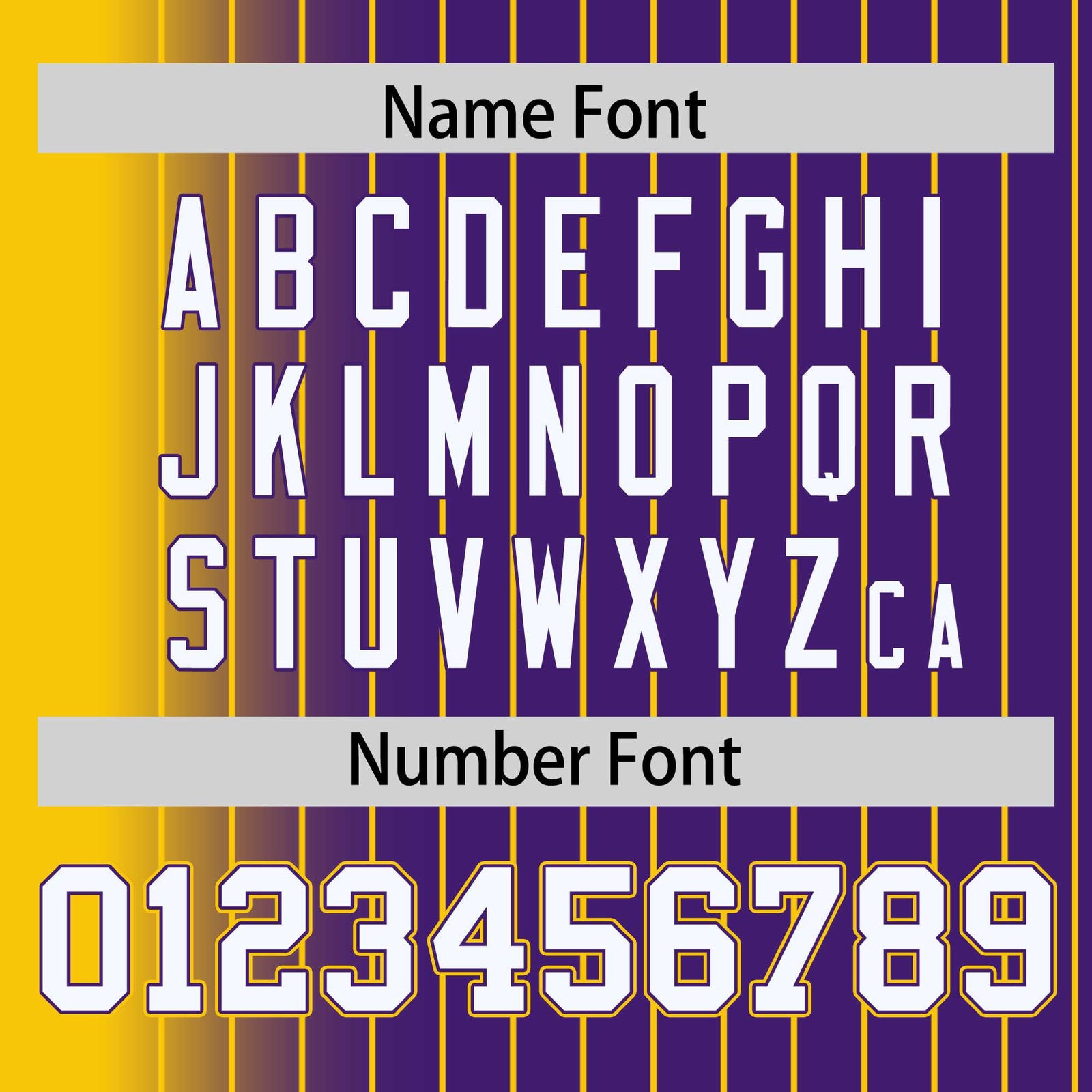 Custom Purple Gold Pinstripe White-Gold Gradient Fashion Varsity Full-Snap Jacket