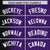 Custom Purple Black Pinstripe White-Black Gradient Fashion Varsity Full-Snap Jacket