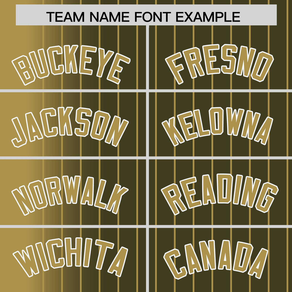 Custom Olive Old Gold Pinstripe White-Old Gold Gradient Fashion Varsity Full-Snap Jacket