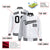 Custom White Gray Pinstripe Black-Gray Gradient Fashion Varsity Full-Snap Jacket